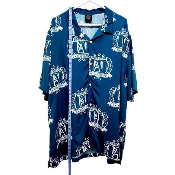 My Hero Academia Mens Plus Ultra U.A. High School Button-Up Shirt 2XL Anime Fans - Picture 6 of 8